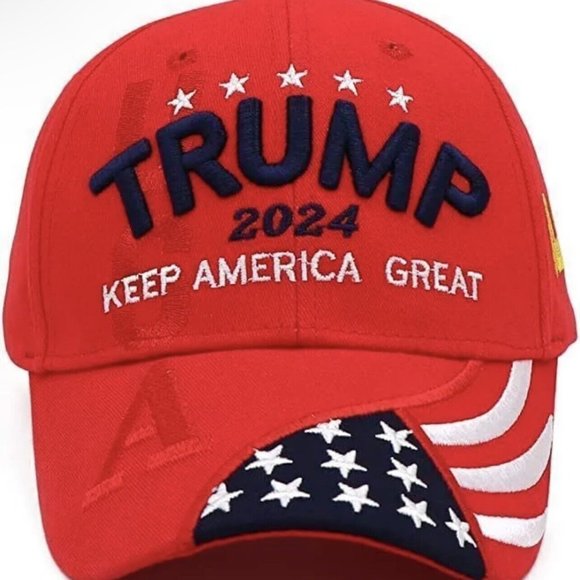 Other - TRUMP Hat 2024 / Keep America Great / Embroidered Baseball Cap Red / Trump